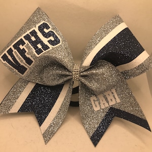 Custom Glitter Cheer Bow - all glitter cheer bow - team orders - cheer bows by Blingitoncheerbowz