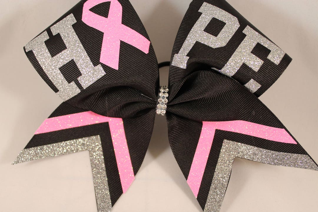 HOPE Cheer Bow ANY Colors for Your CAUSE Breast Childhood Ovarian Liver