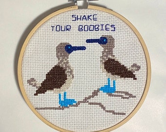 CROSS STITCH PATTERN- Shake Your Boobies