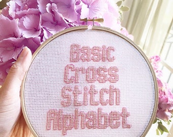 CROSS STITCH PATTERN- Basic Cross Stitch Alphabet