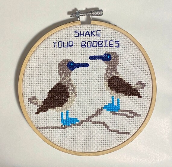 CROSS STITCH KIT Shake Your Boobies -  Canada