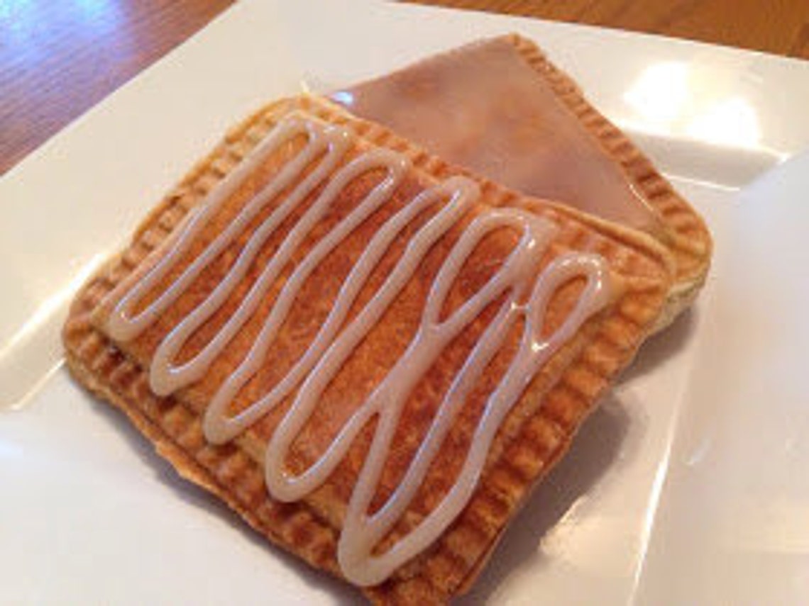 Vegan Toaster Strudel With Vegan Cream Cheese Glaze Etsy