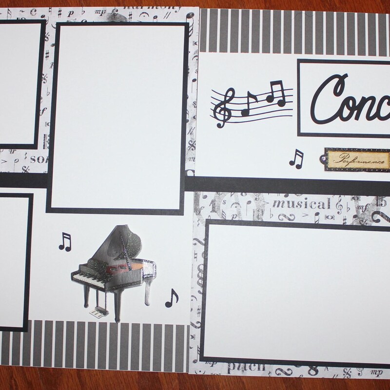 R Layout Concert Scrapbook Layouts - Etsy