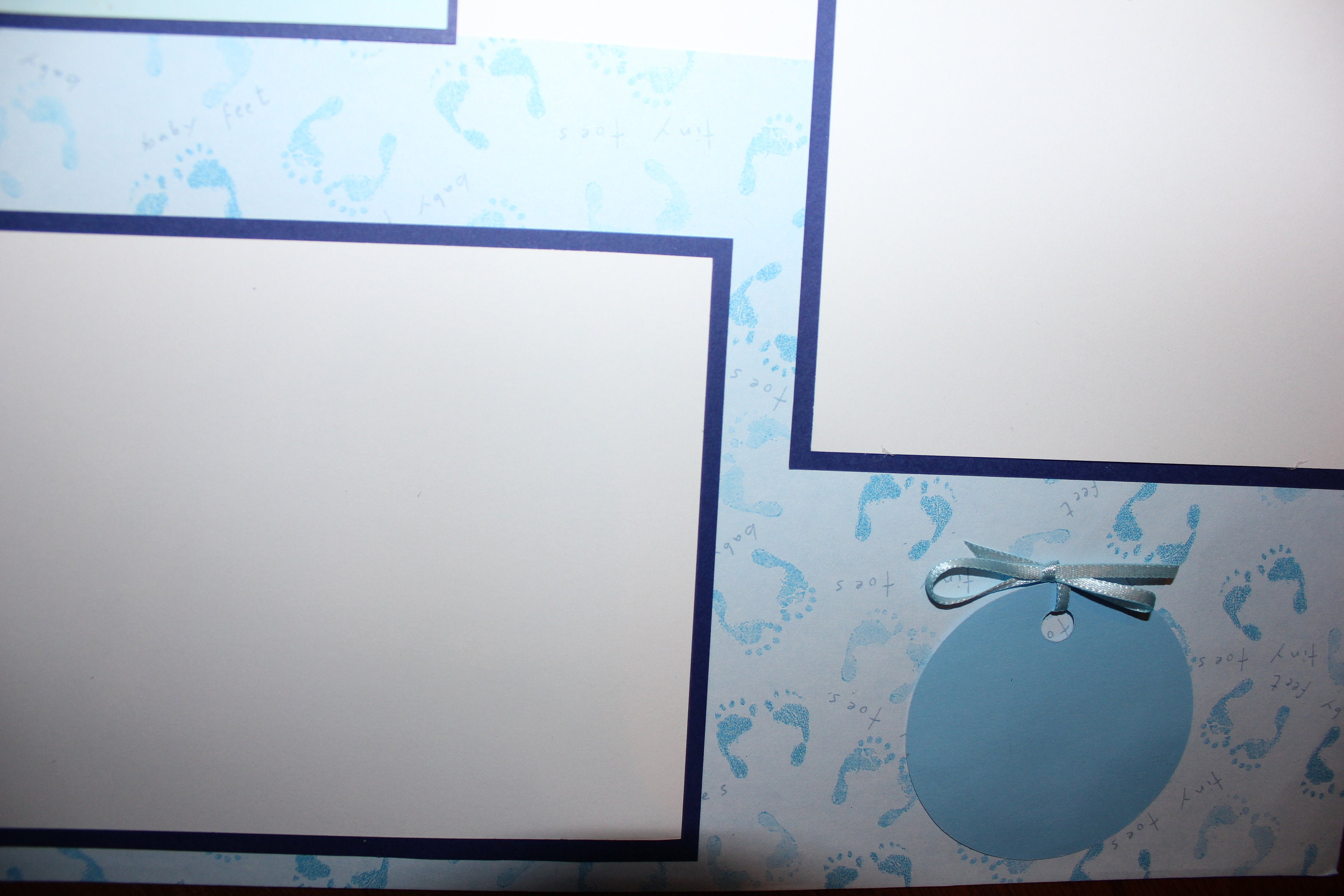 Baby Boy scrapbook layout pages 2 each 12 x 12 handmade photo ready It's a  Boy
