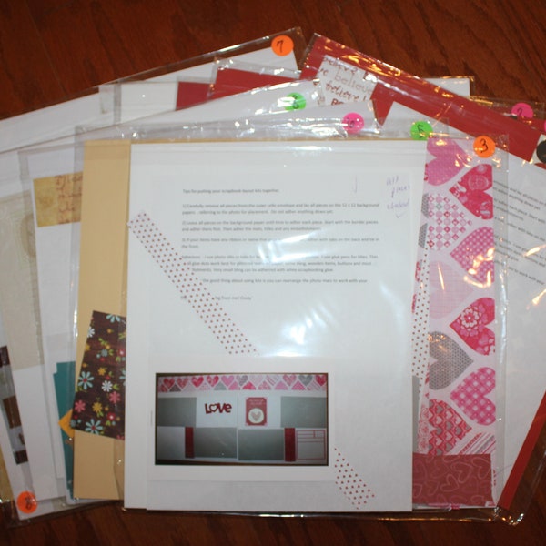 Scrapbook Page Kits Etsy