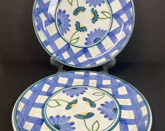 2 Caleca Italy Arioso China Redware 11" Dinner Plates