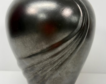 Haeger Art Pottery Gunmetal Gray Bronze Vase 7 1/2"