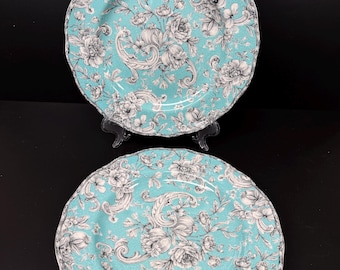 2 222 Platos llanos Fifth China Hawthorne Turquoise de 10 7/8"
