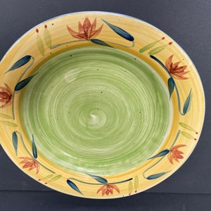 Pier 1 China Elizabeth Pattern 14&quot; Serving Platter Chop Plate Shallow Bowl