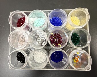 Large Lot Swarovski Crystal 4 mm & up Bicone Glass Beads 12 colors 100's
