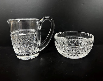 Waterford Crystal Alana Creamer & Open Sugar Bowl