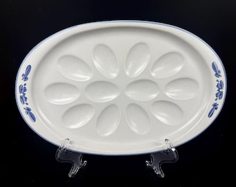 Pfaltzgraff Yorktown China Oval Deviled Egg Plate