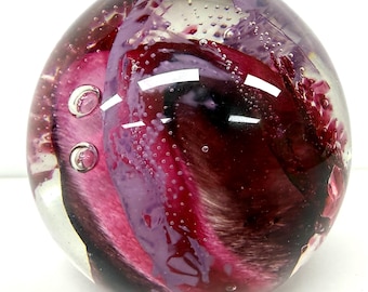 Jean Michel Operto Hand Blown Glass Paperweight LARGE