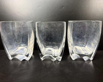 3 Baccarat Oceanie Cocktail Rocks Lowball Glasses AS IS READ