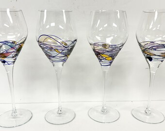 4 Artland Helios Crystal Wine Glass 9 1/4"