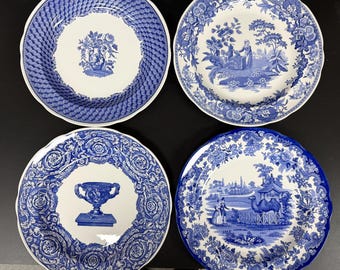 The Spode Blue Room Collection WILLOW Luncheon Plate Blue and