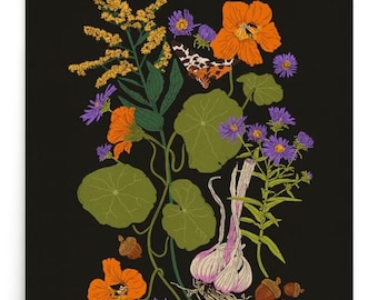 Seeding New Worlds-print | spirituele kunst, helende kunst, overvloed, afschaffing, queer art, klimaatrechtvaardigheid, solidariteit, bevrijding, liefde, hoop