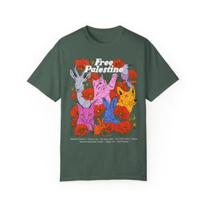 Free Palästina Tiergerechtigkeits-T-Shirt | Befreiung, Solidarität, Tiergerechtigkeit, Landrücken, Klimagerechtigkeit, soziale Gerechtigkeit, Aktivismus, Öko