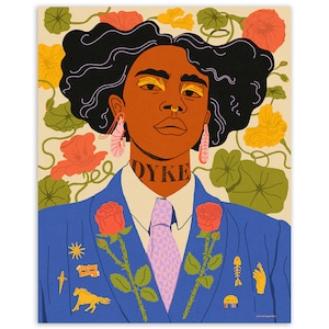 Suit of Abundance Art Print | Queer LGBTQ Trans Pride Poster | Feminist Gift | Butch Lesbian Illustration | Social Justice