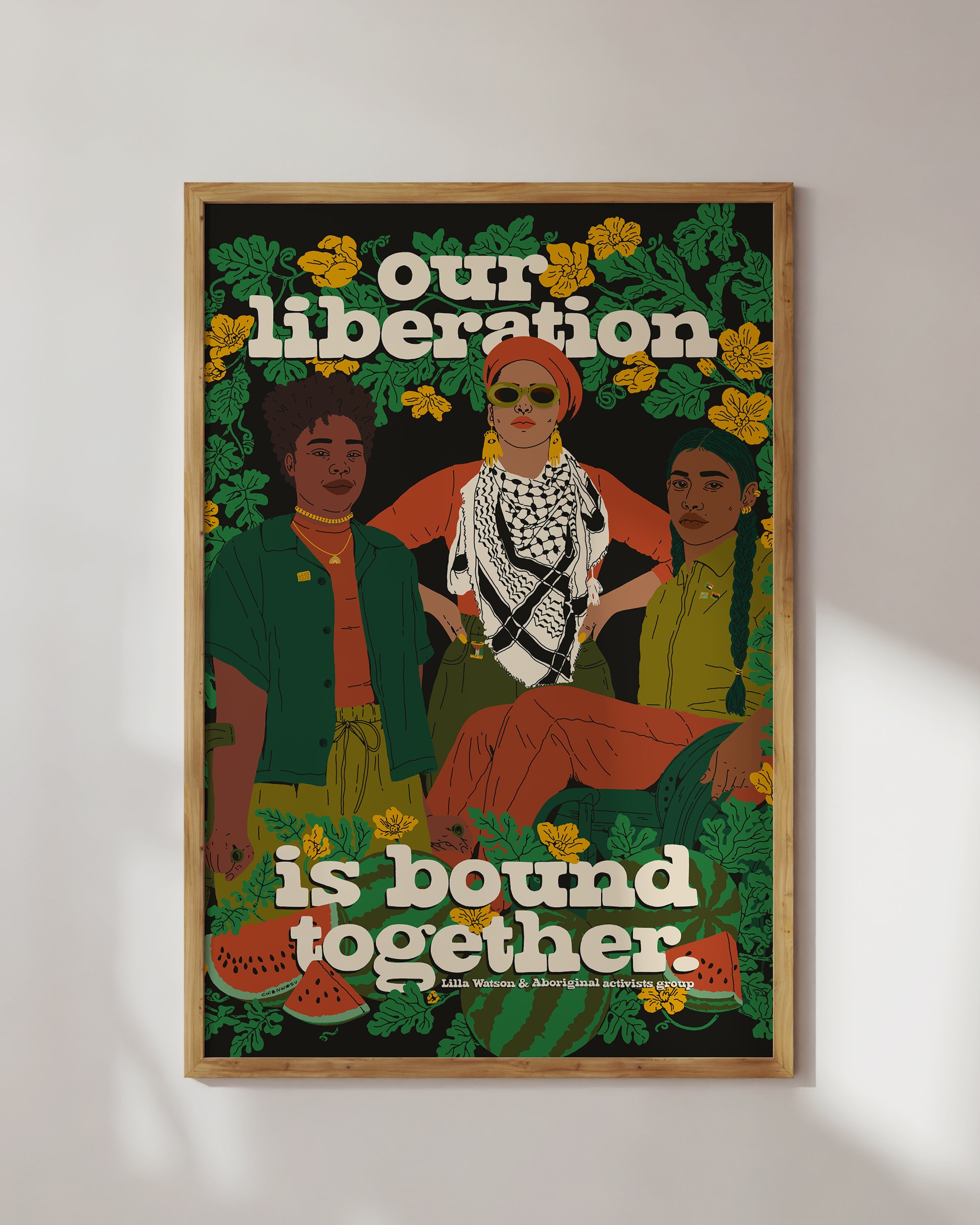 Our Liberation is Bound Together Art Print | Lailla Watson, LGBTQ