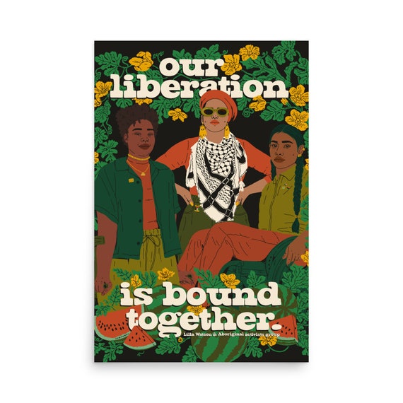 STRUGGLE FOR PRIDE「HONESTY」ポスター Our Liberation is Bound Together Art Print | Lailla Watson, LGBTQ