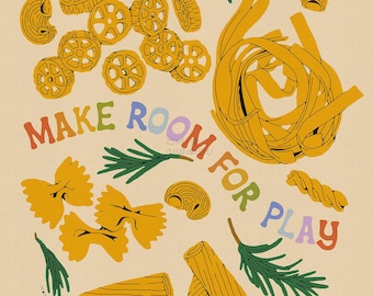 Maak ruimte voor spelen Art Print | speelse kunst, vreugdevolle kunst, sociale rechtvaardigheid, afschaffing, genezing, journaling, positieve bevestiging, hoopvol, queer