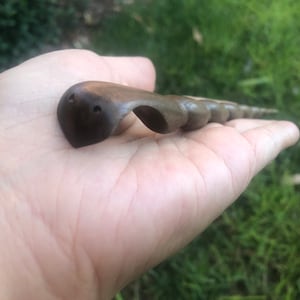 COBRA SNAKE Wood Hair Pin. Cobra Snake Wood Hair Stick. Snake Wood Hair Fork.Serpent Carved Wood Hair stick.Witchy Wiccan High Priestess.