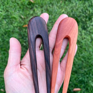 Two Prongs/2 prongs Classic Simple Plain Wood Hair Sticks, Wood Hair Fork, Wood Hair Pin Accessories.Natural Hair Accessories.STURDY.NEW