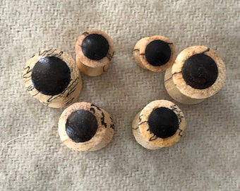 One Pair Tamarind Wood Plugs Sizes/Gauges(2G-0G-00G).Ear Stretcher Tamarind Wood Plugs.Tamarind Wood  Ear Plugs/Tunnels.6mm-8mm-10mm