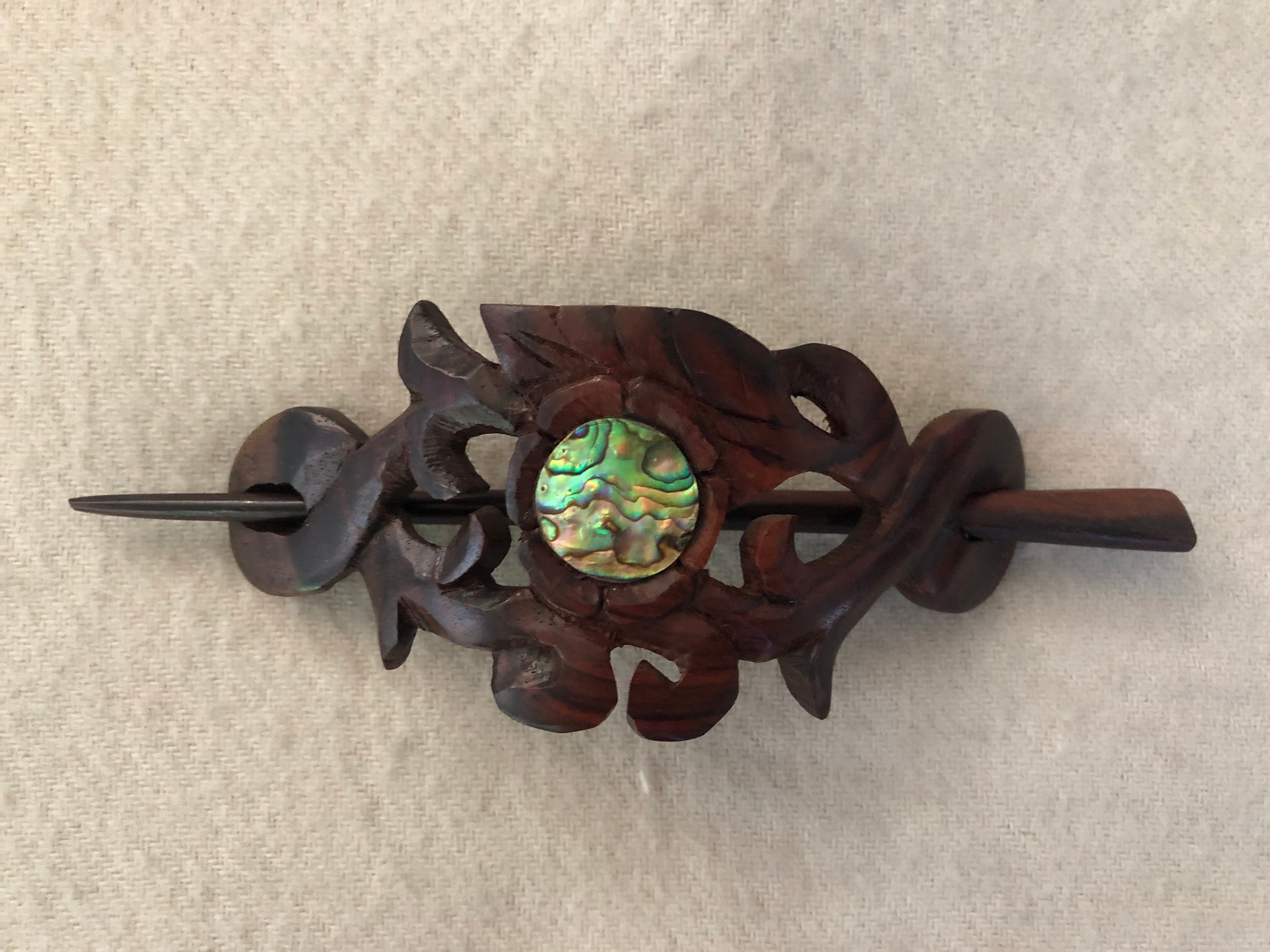 Abalone Barrettes - Etsy display picture 1