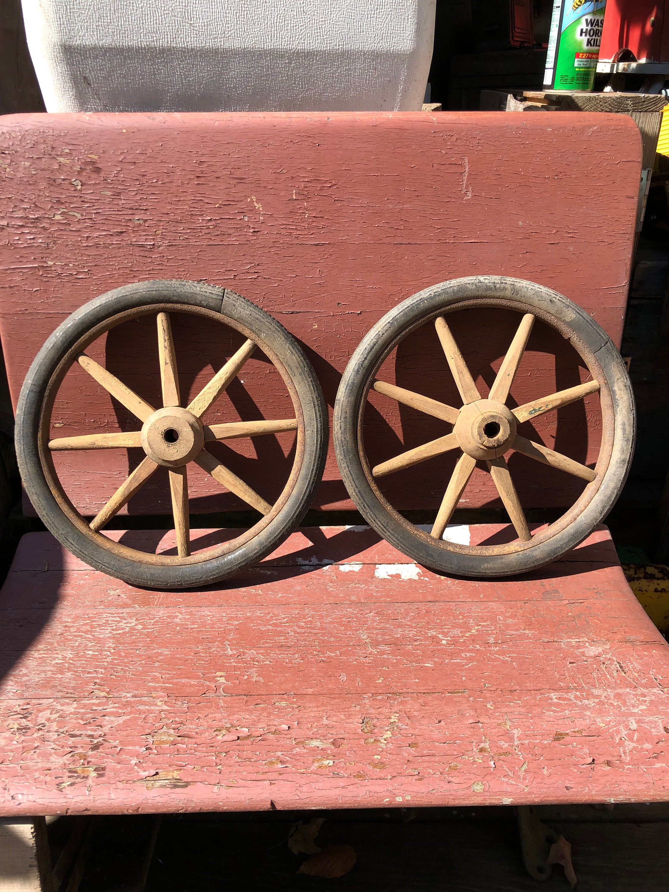 Antique Buggy Wheels Wooden Buggy Wheels Baby Buggy Wheels Etsy