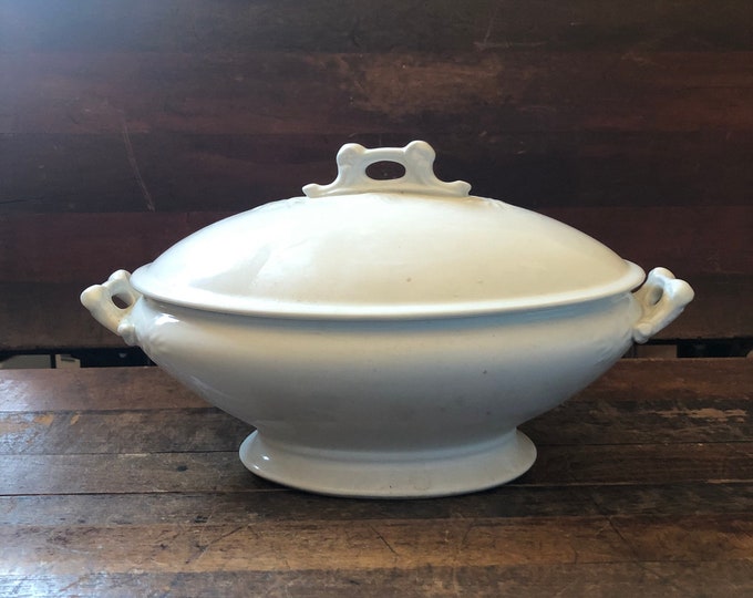 Royal Warranted Best Ironstone China Made by H Alcock Co England Ironstone Tureen Covered and