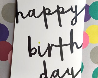 joyeux anniversaire | Carte postale Glückwunschkarte Geburtstag Geburtstagskarte