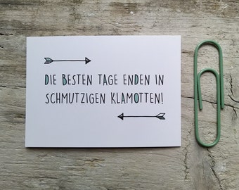 Die besten Tage ... Postkarte