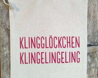 Geschenkbeutel »Klingglöckchen« Siebdruck