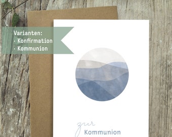 Glückwunschkarte Konfirmation/Kommunion