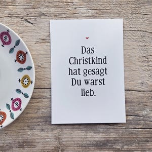 It's Glühwein o'clock Christkind Klinglöckchen| Postkarten Weihnachten christmas xmas Typografie Typo Schriftgestaltung Das Christkind hat