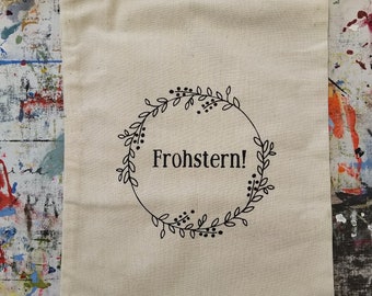 Sachet de coton « Frohstern » (sérigraphie)