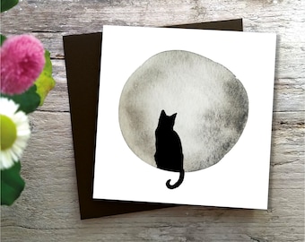 Katze | Beileidskarte kondolieren Trauer Haustier Kondolenzkarte Klappkarte Tod Hund Fellnase Catlady