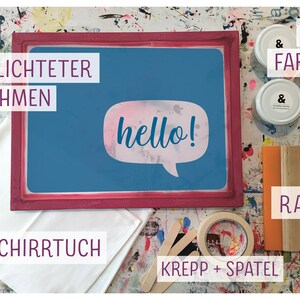 Siebdruck-Set für Zuhause DIY