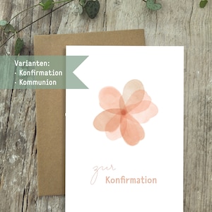 Glückwunschkarte »zur Konfirmation/Kommunion«