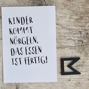 Kinderkommt nörgeln | Postkaart DIN A6