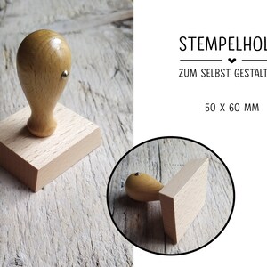 Stempelhölzer Holzstempel Stempelgriff zum selbstgestalten Stamping bujo Rohling