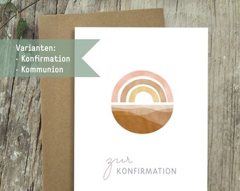 Glückwunschkarte Konfirmation/Kommunion