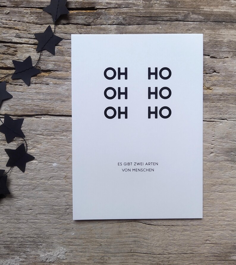 It's Glühwein o'clock Christkind Klinglöckchen| Postkarten Weihnachten christmas xmas Typografie Typo Schriftgestaltung HoHoHo