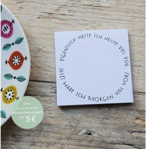 Notizblock to-do Notizen Zettelblock Illustration Bielefeld Planung | klimaneutral gedruckt | Typografie Adventskalender To-Do-Liste