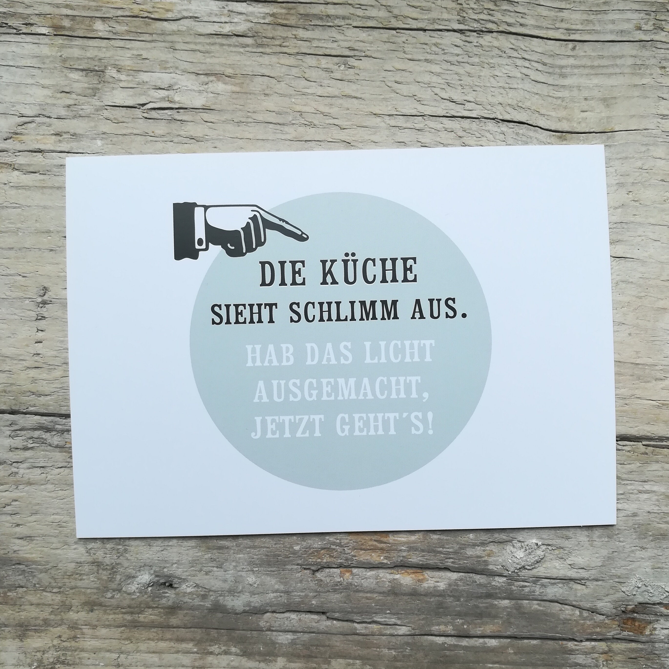 Die Küche sieht schlimm aus Postkarte | Etsy