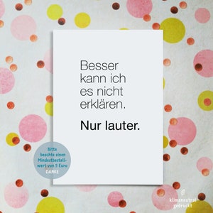Postkarte »Besser kann ich es nicht erklären« Lehrerin Lehrer Eltern Kinder Kind Erzieherin Erzieher