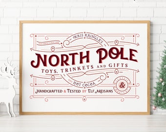Santa's Workshop, North Pole Toy Shop, Old Fashioned Xmas Toys