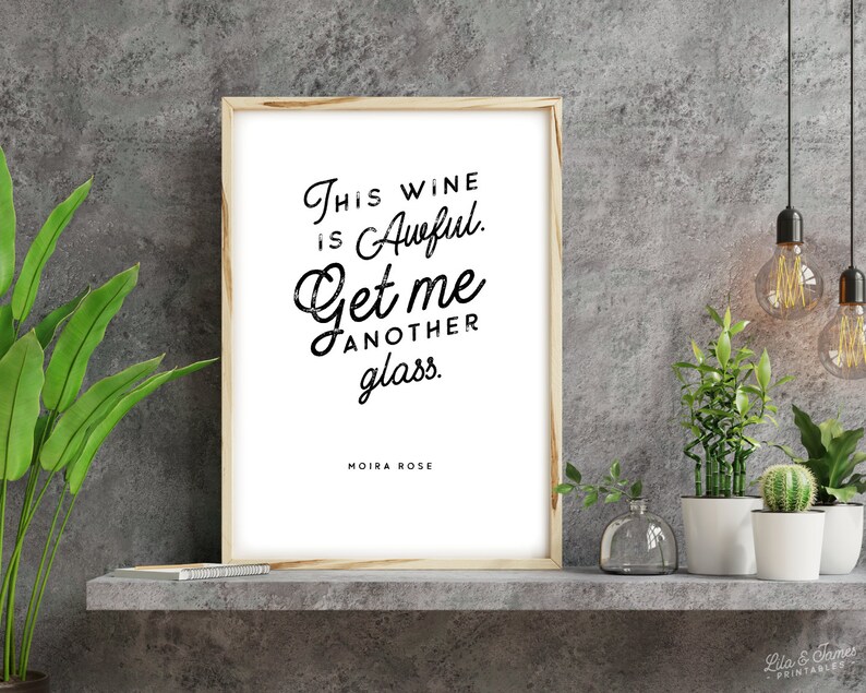Moira Rose Wine Quote Digital Download Schitt's Creek Etsy